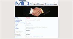 Desktop Screenshot of md-treuhand.ch