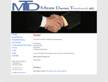 Tablet Screenshot of md-treuhand.ch